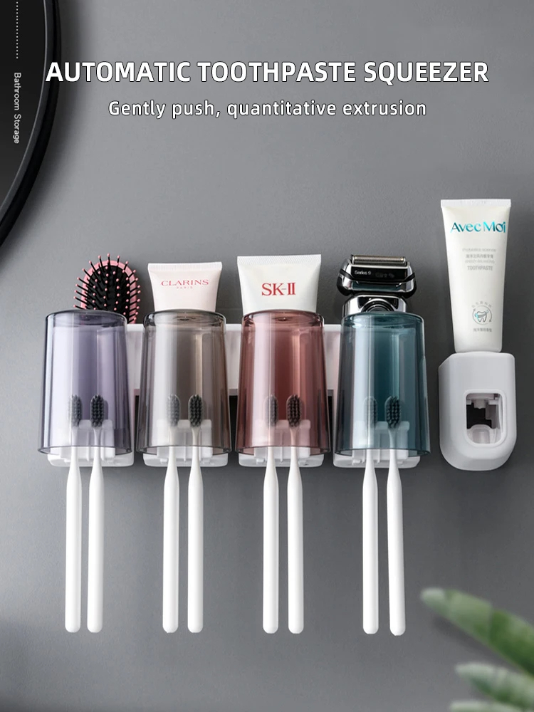 Wall-Mounted Automatic Toothpaste Dispenser