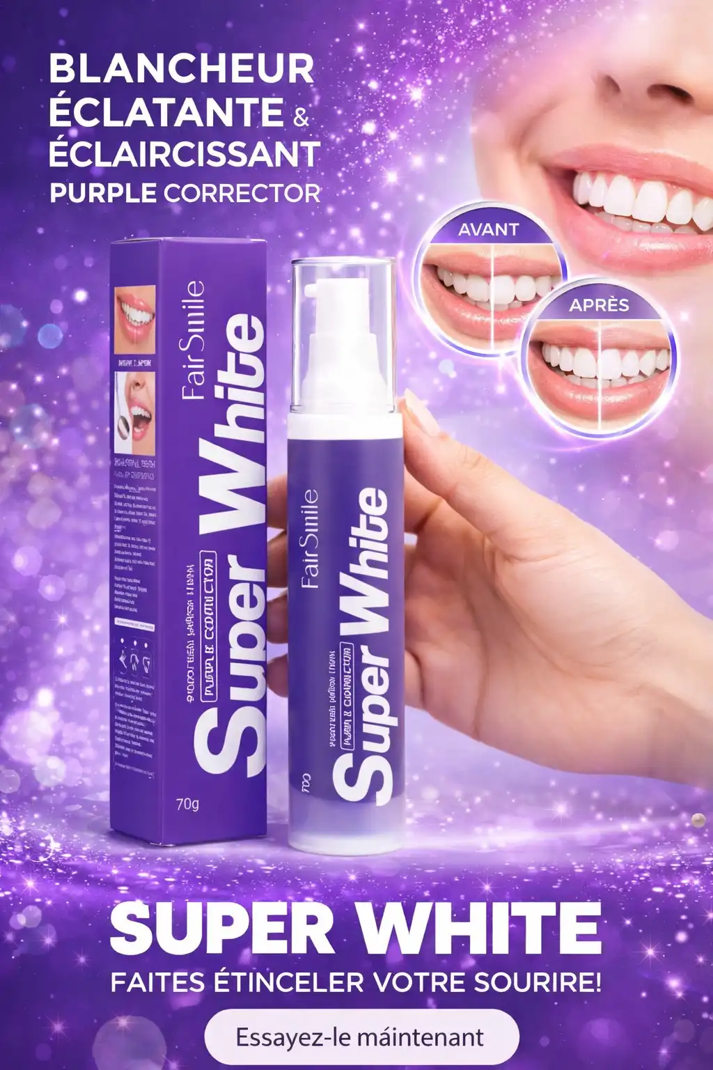 Super White Purple Corrector Toothpaste