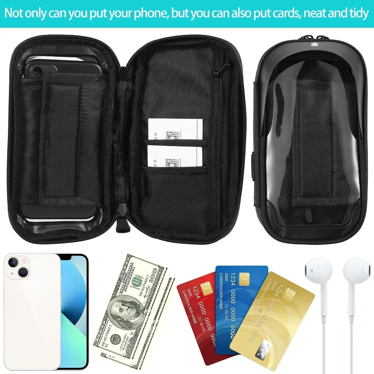 Motorcycle Handlebar Phone Bag