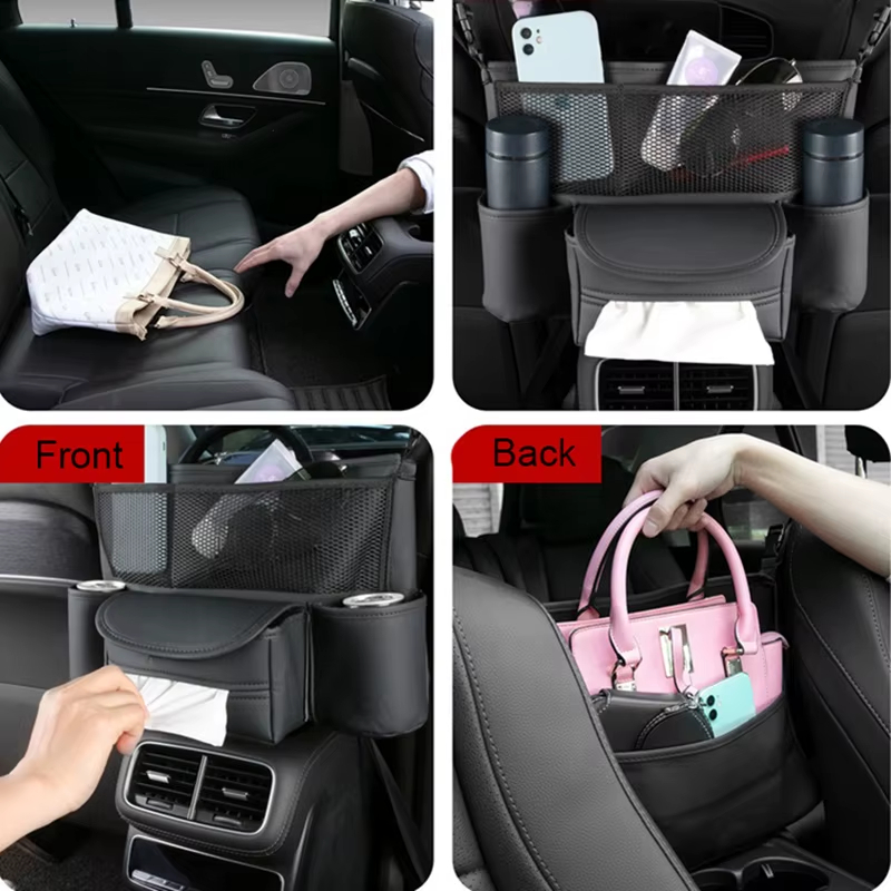 Faux Fur Car Seat Organizer