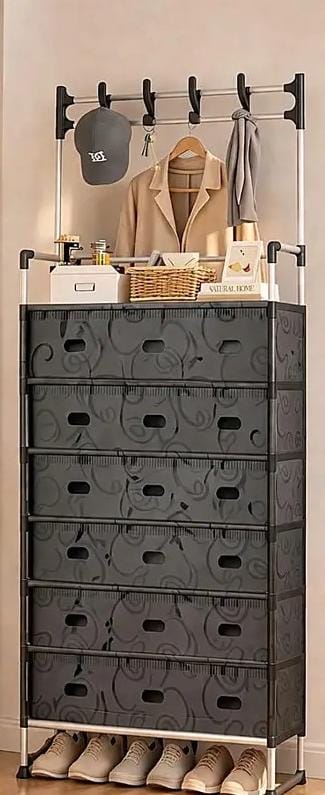 3-in-1 Storage Cabinet with 6 Drawers
