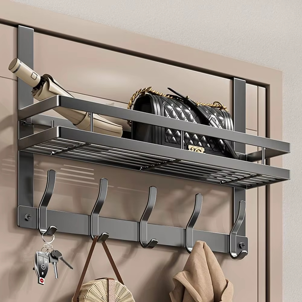 Over-Door Double Hook Rack