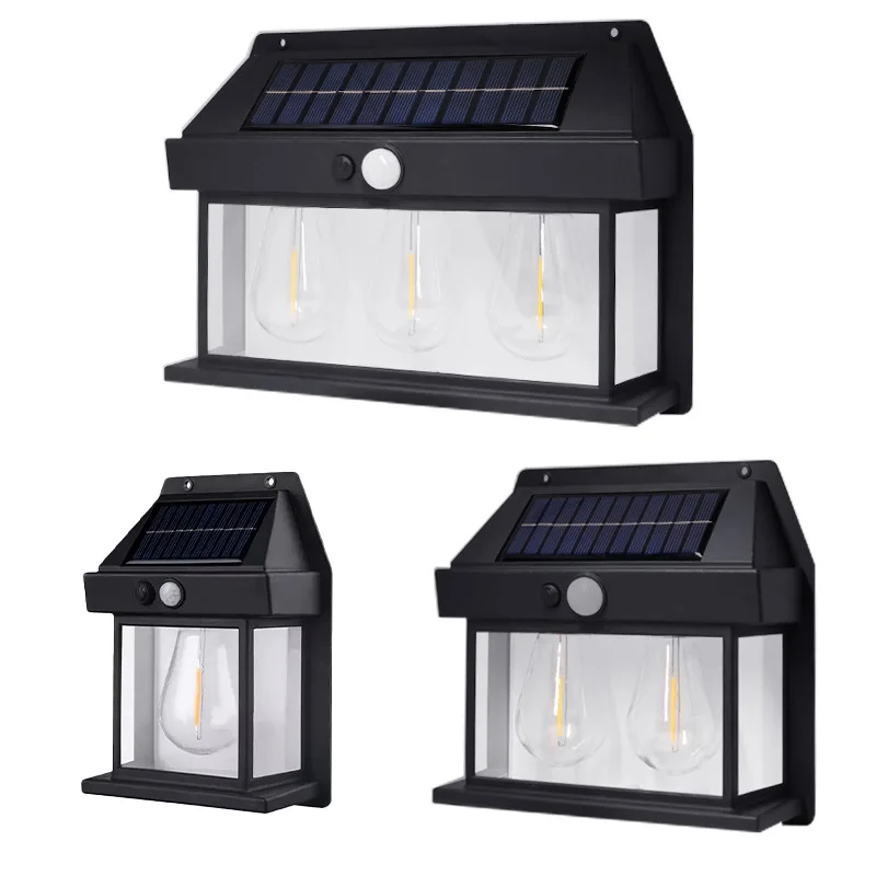 مصباح حائط شمسي LED بمستشعر حركة