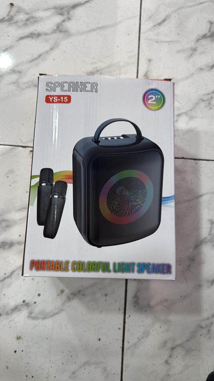 مكبر صوت LED مع ميكروفونين YS-15