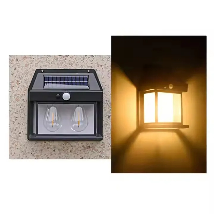 مصباح حائط شمسي LED بمستشعر حركة