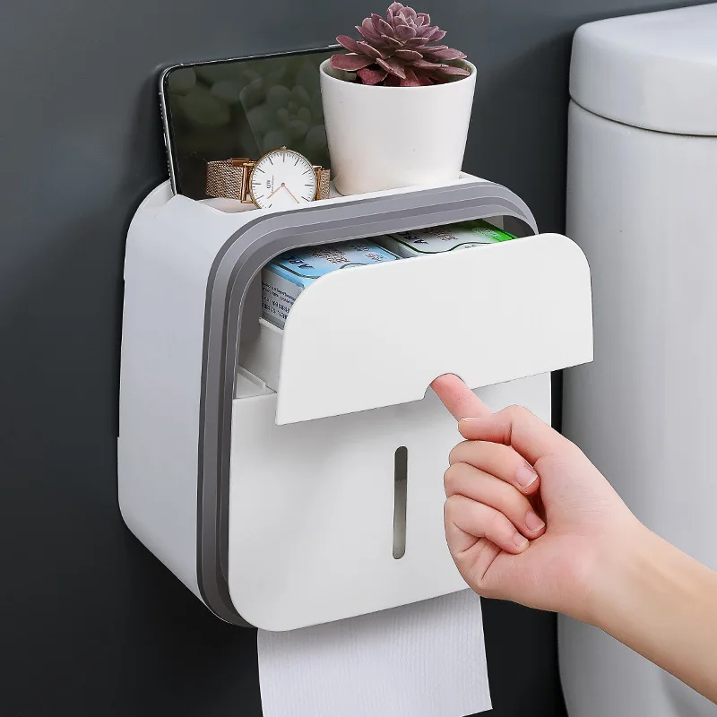 Dérouleur papier WC étanche avec tablette
