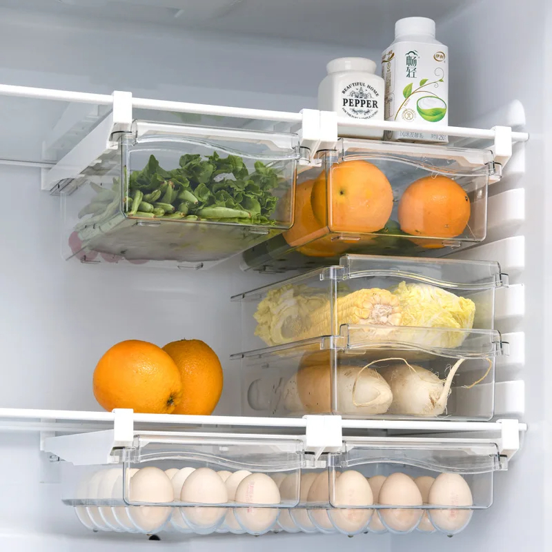 Under-Shelf Fridge Storage Drawer