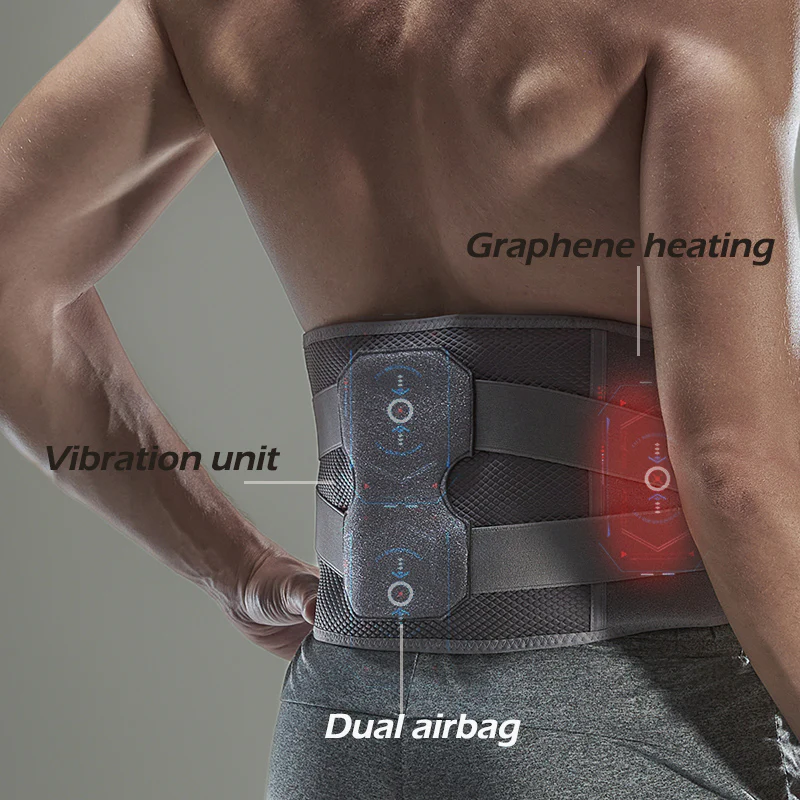 Ceinture de massage à vibrations et coussin d'air