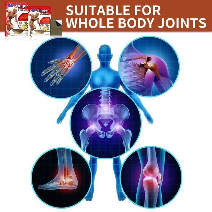 12 Ginger Patches for Muscles & Joints