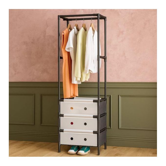 Black Metal Clothes Rack