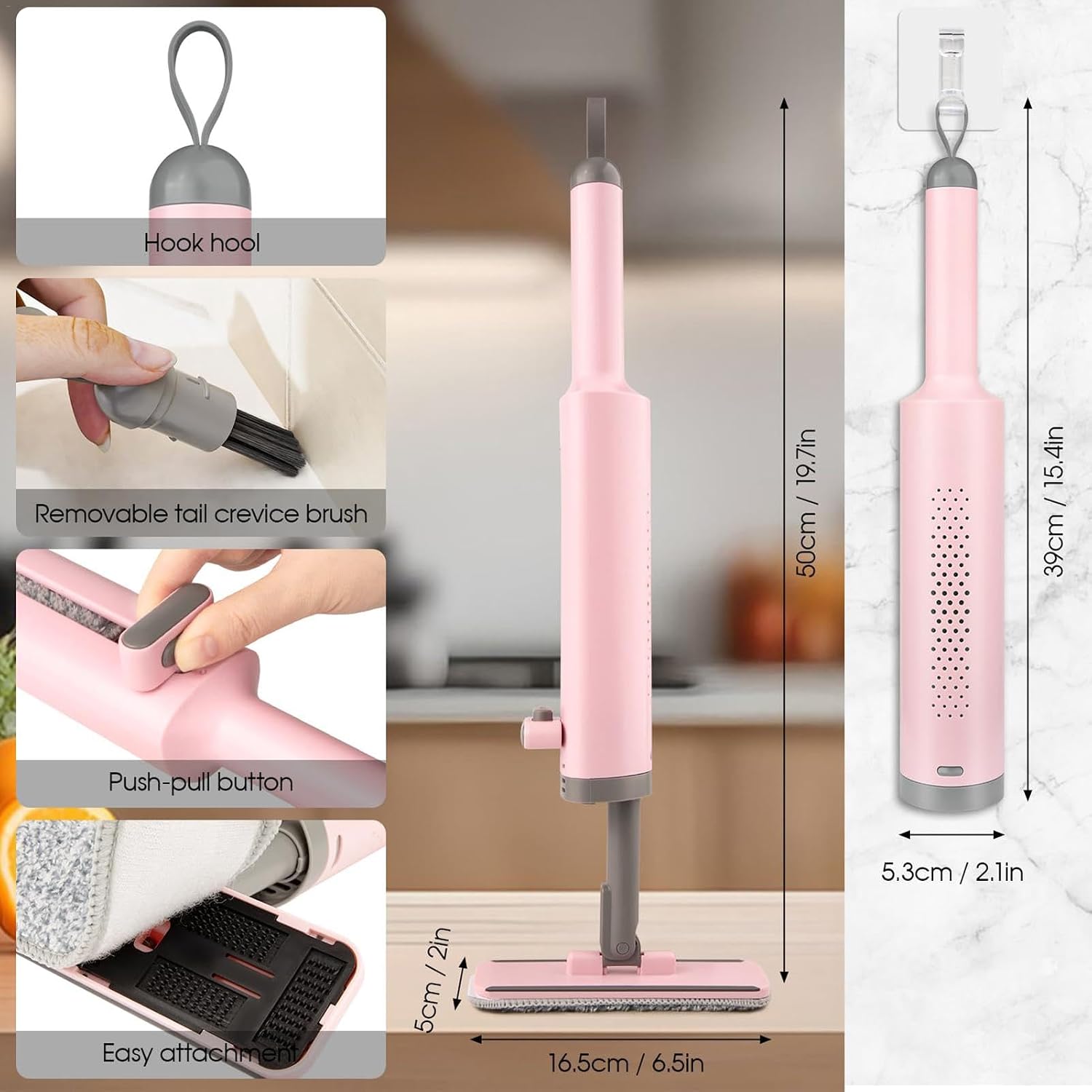 Self-Cleaning Flat Mop