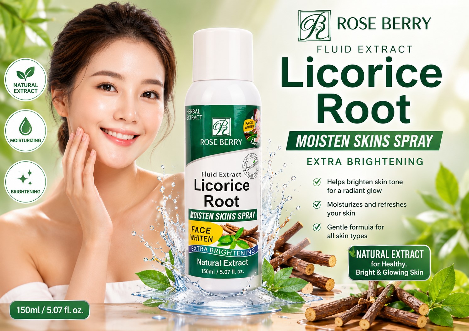 Rose Berry Licorice Root Cream 150 ml