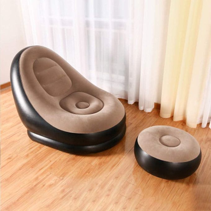 Inflatable Lounge Chair with Footrest