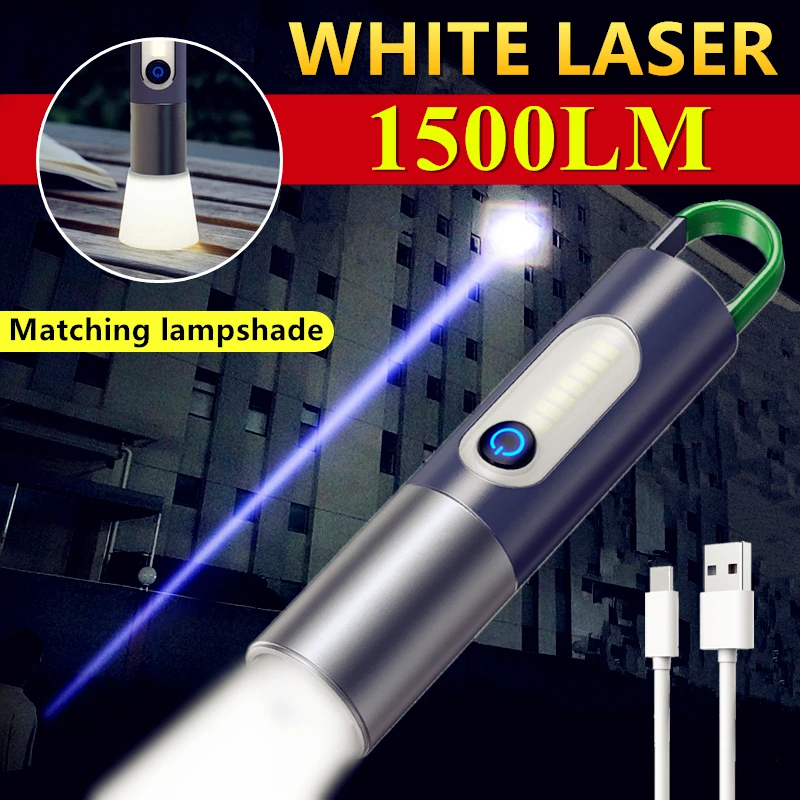 Rechargeable Laser LED Flashlight