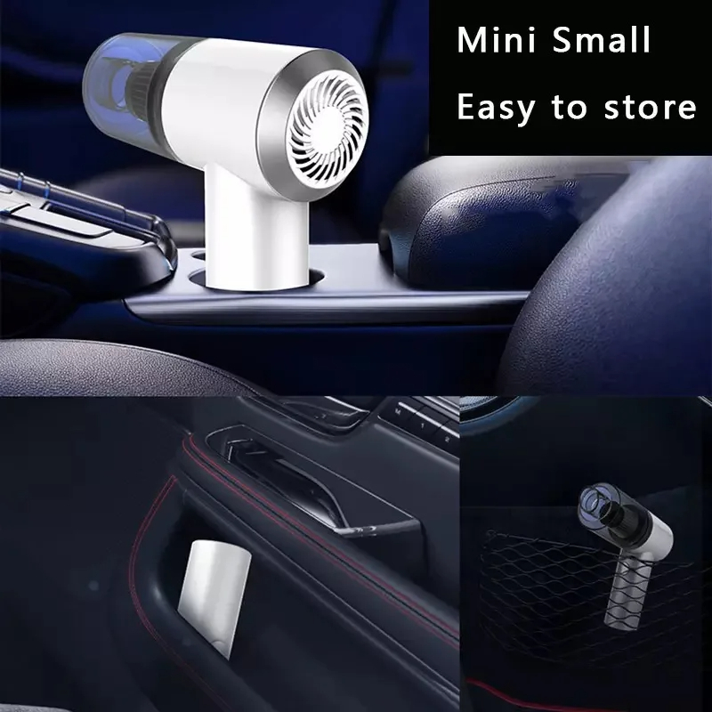 2-in-1 Cordless Car Vacuum with LED