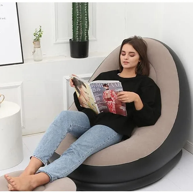 Inflatable Lounge Chair with Footrest