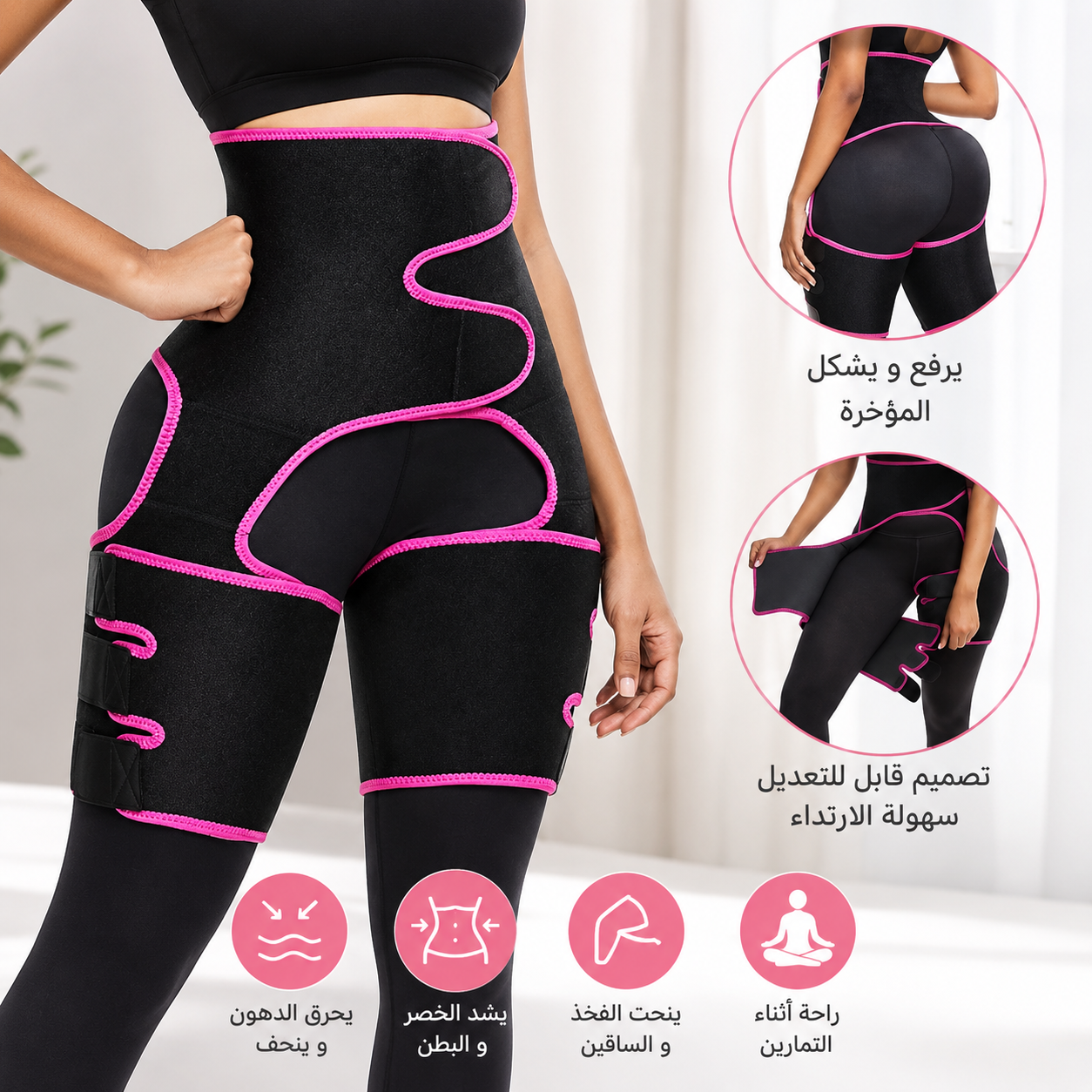 حزام ساونا للبطن والفخذين