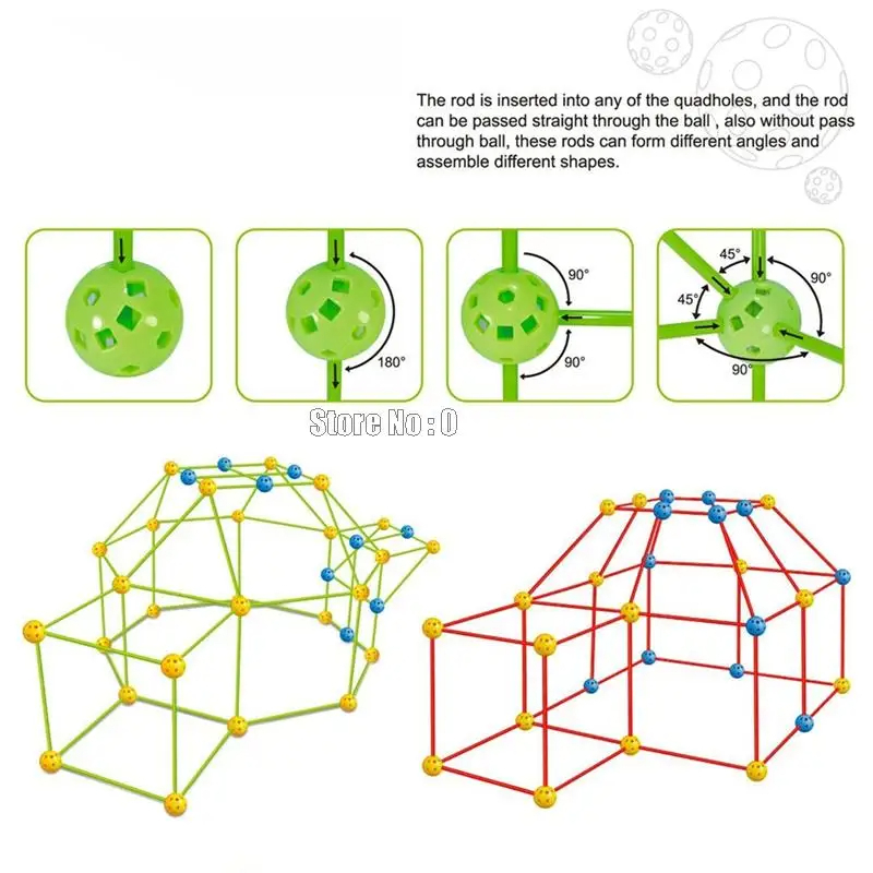 Kit de construction de cabane pour enfants