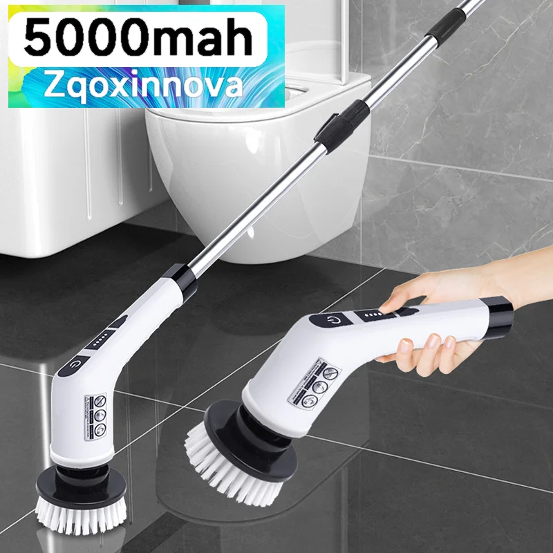 Brosse de nettoyage électrique sans fil multi-têtes