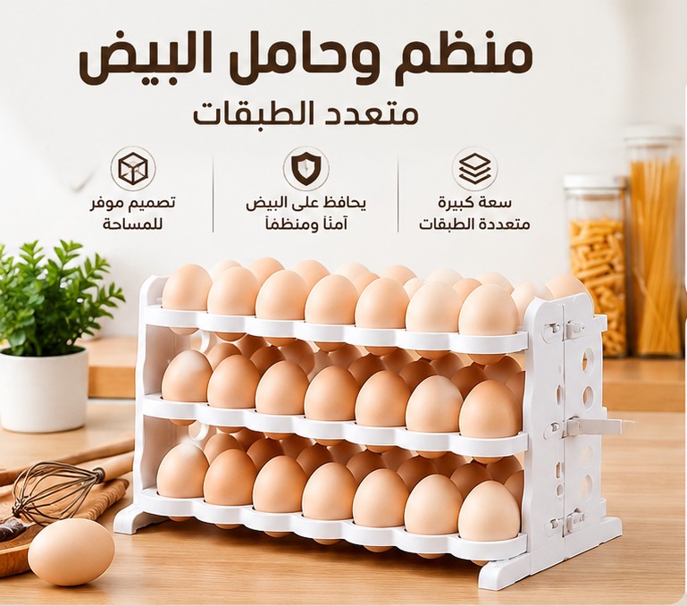 منظم وحامل بيض متعدد الطبقات