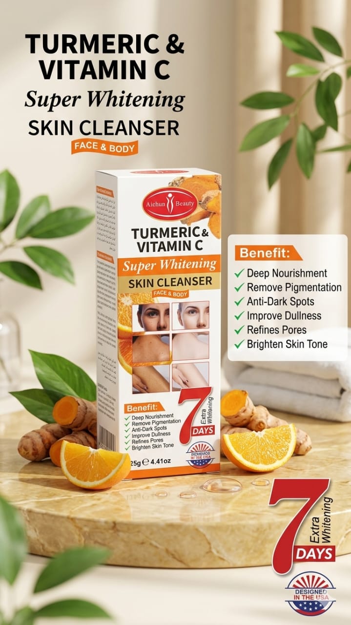 Nettoyant visage et corps curcuma et vitamine C