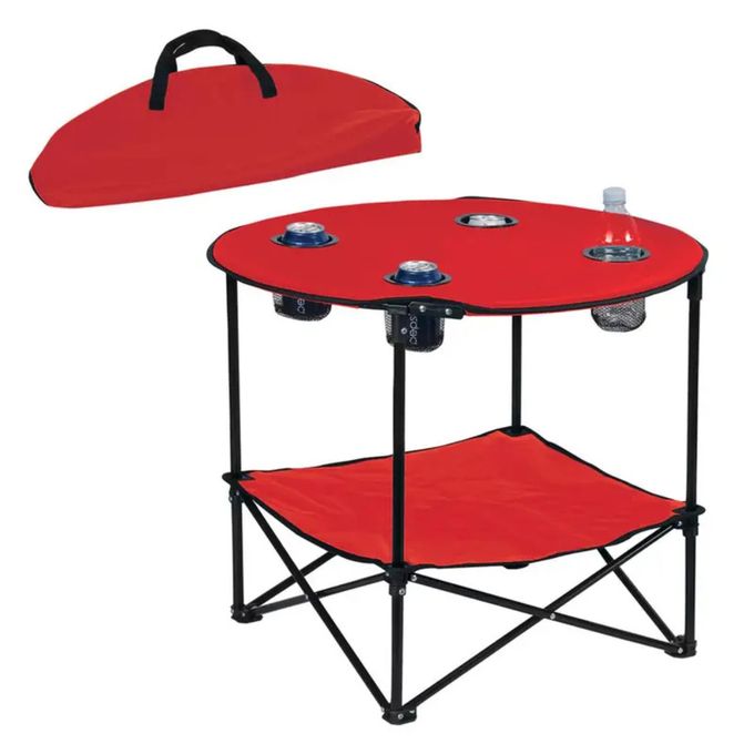 Table de camping pliante 2 niveaux