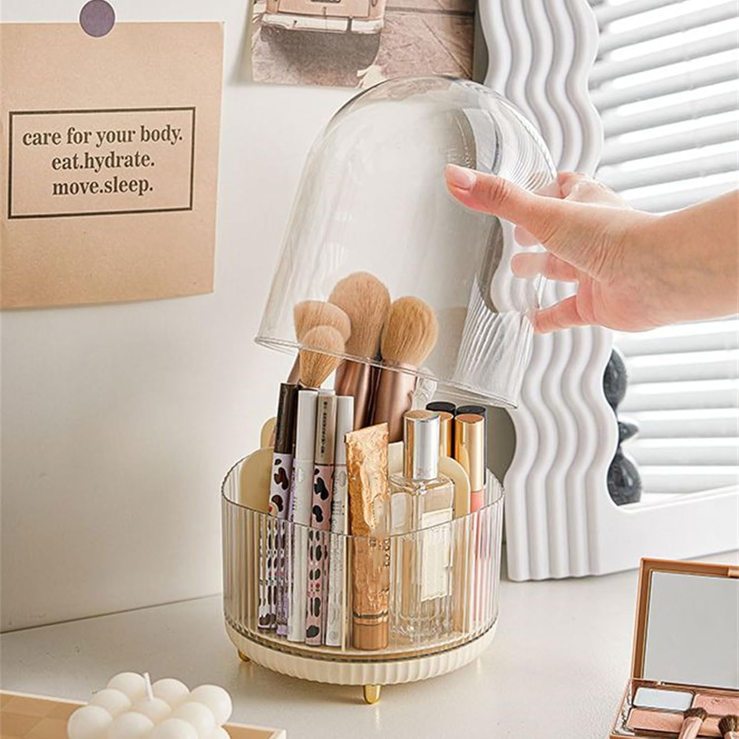 Makeup Brush Storage Bucket