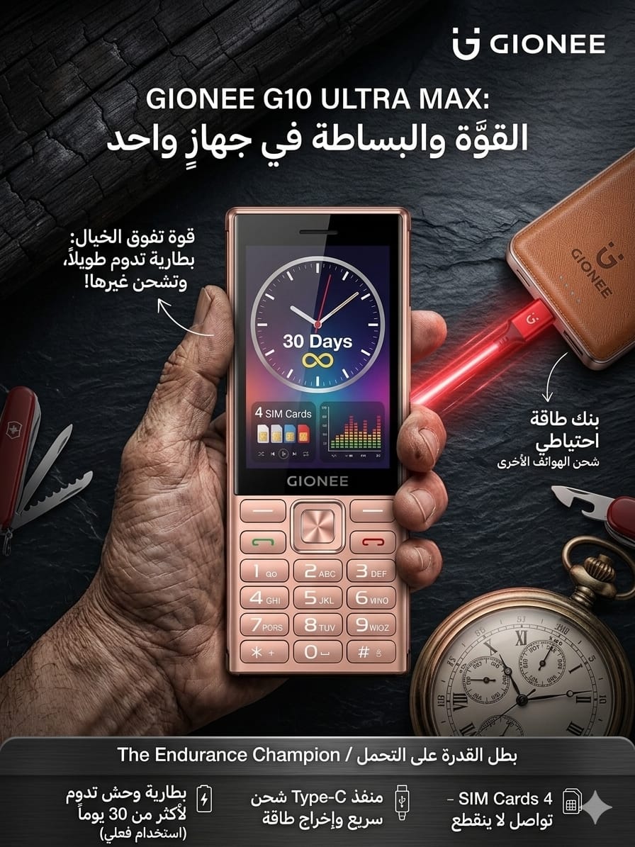 هاتف Gionee G10 Ultra Max بأربع شرائح