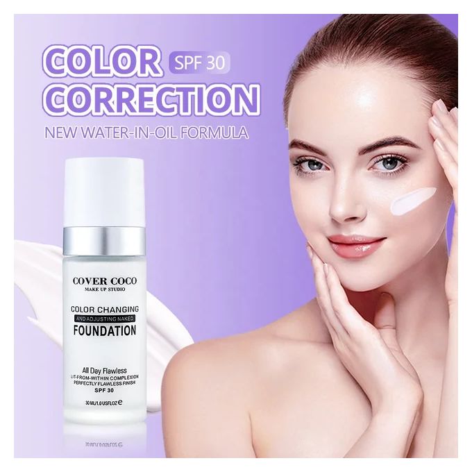 كريم أساس COVER COCO متغير اللون SPF 30