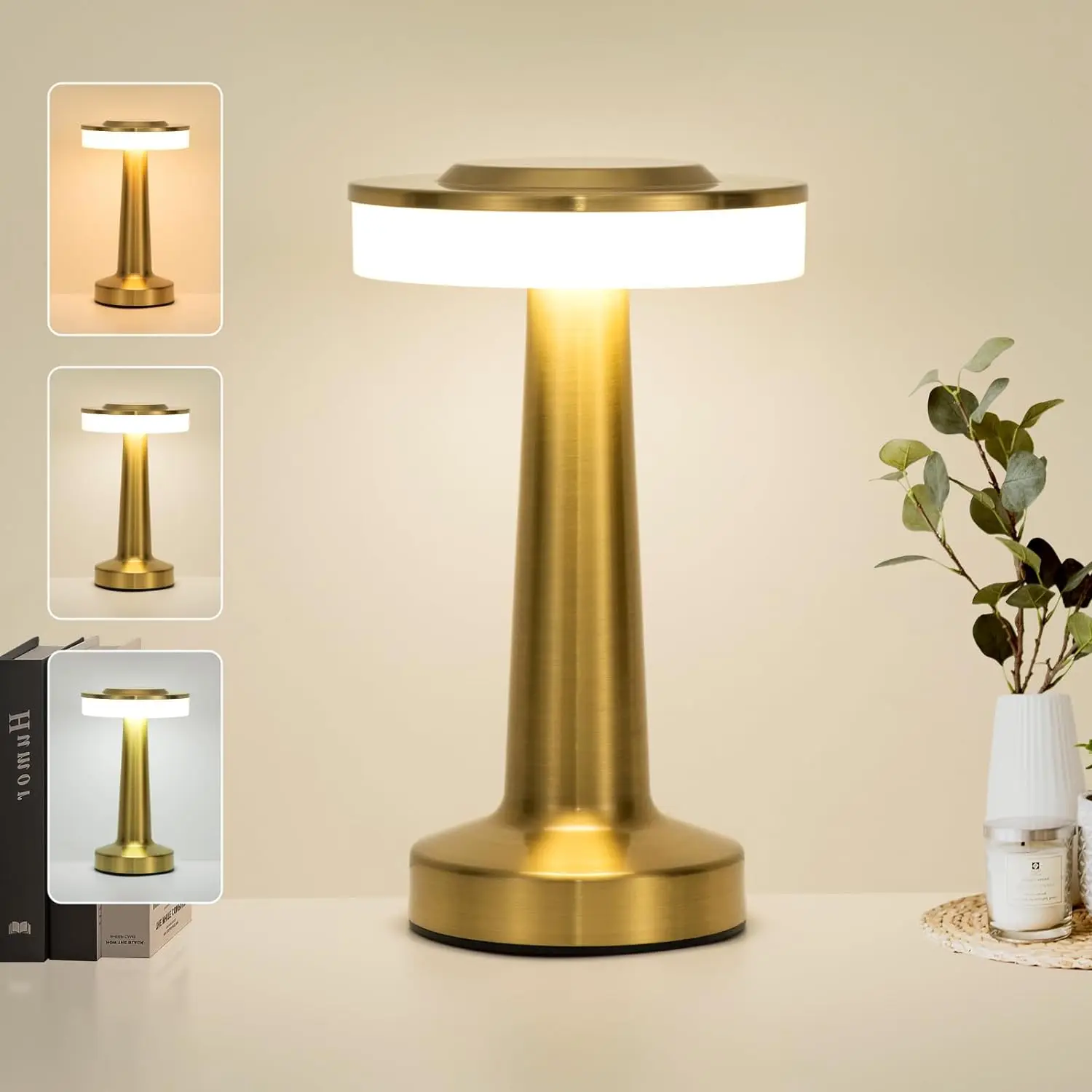 مصباح LED لاسلكي قابل للشحن باللمس