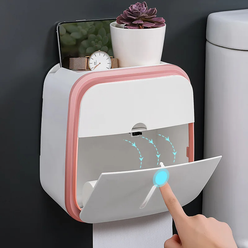 Dérouleur papier WC étanche avec tablette